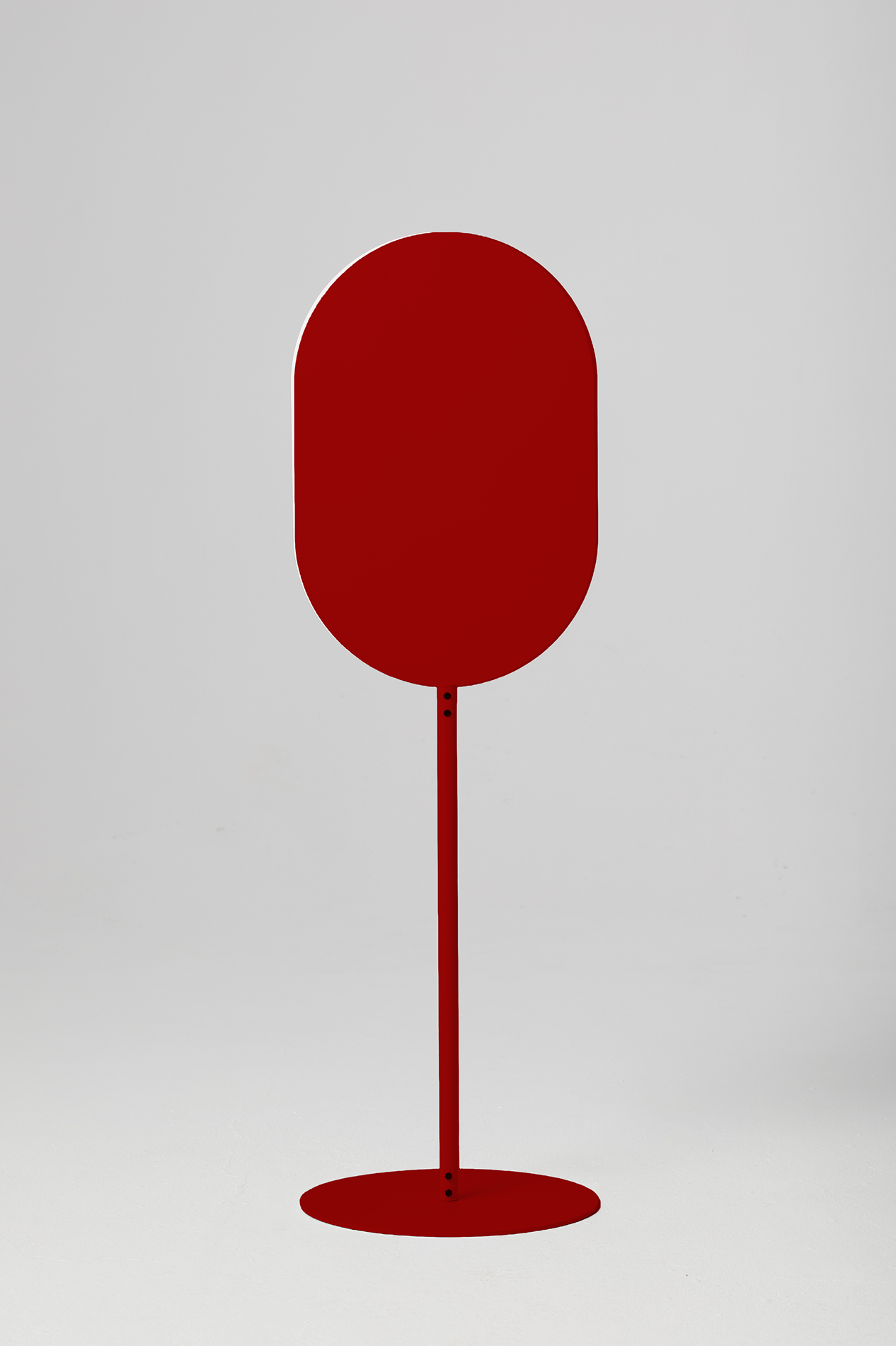 Bean Standing Sign Deep Red