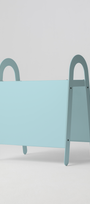 Bankzeichen Babyblau