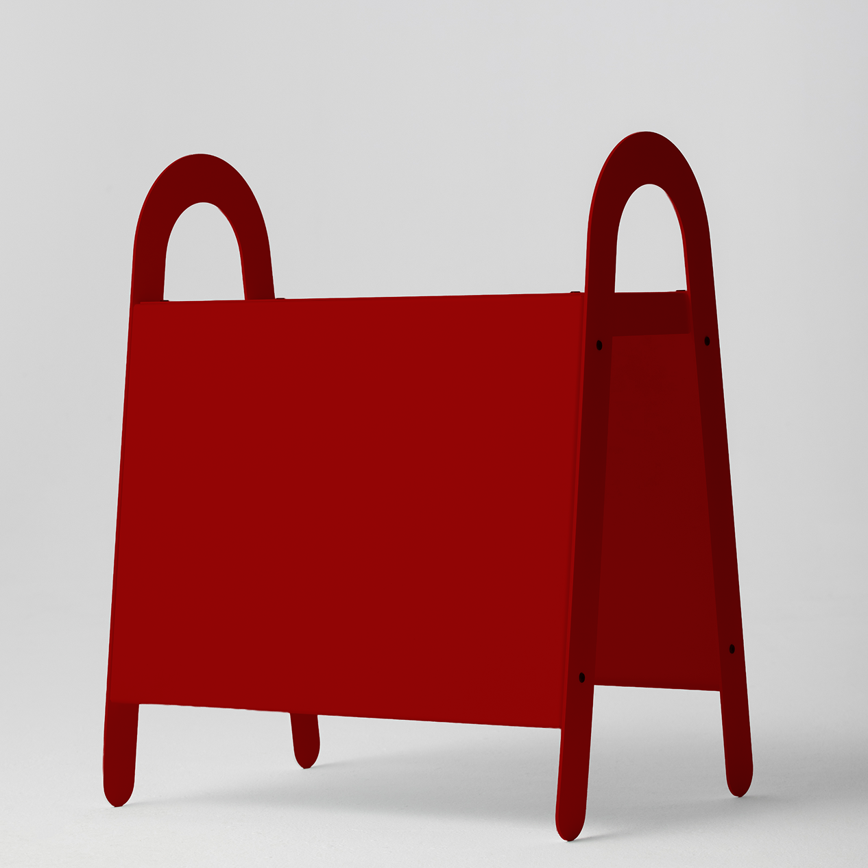 Bench Sign Deep Red