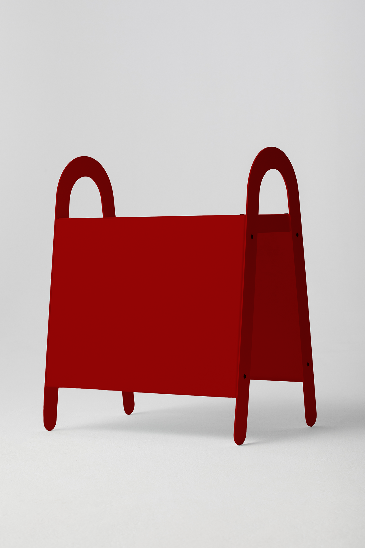 Bench Sign Deep Red