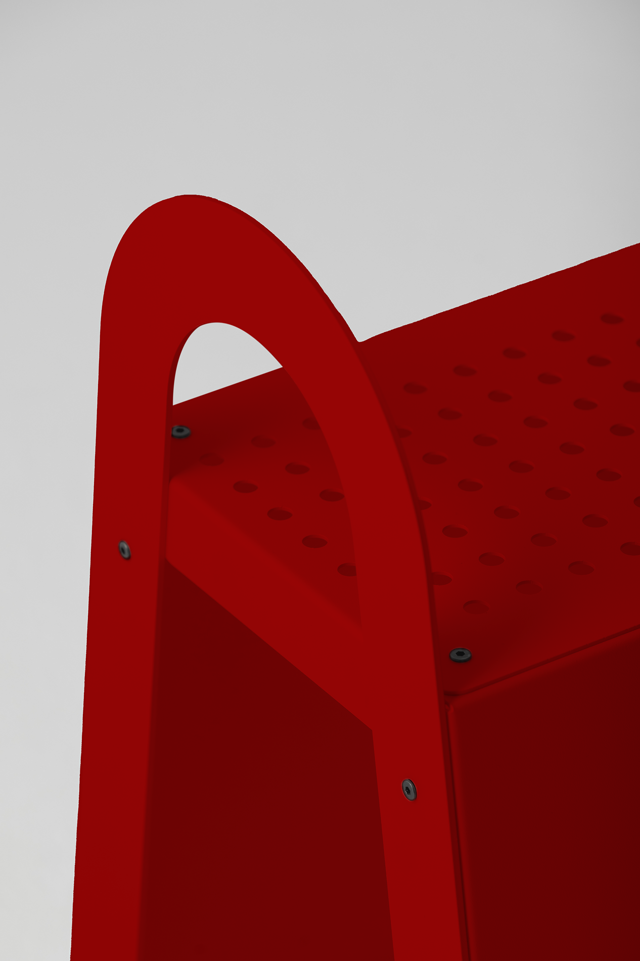 Bench Sign Deep Red