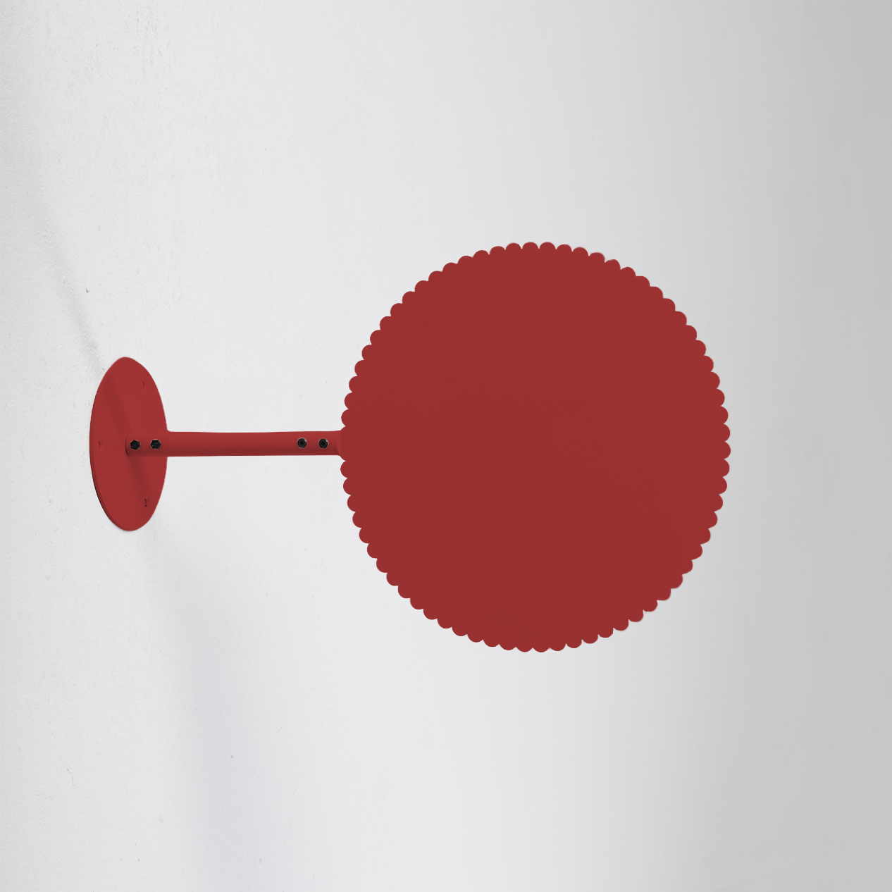 Daisy Hanging Sign Deep Red