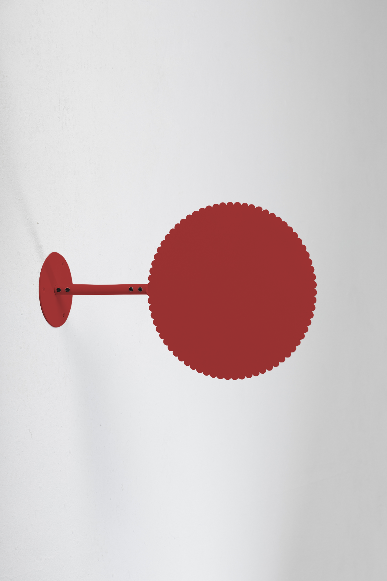 Daisy Hanging Sign Deep Red