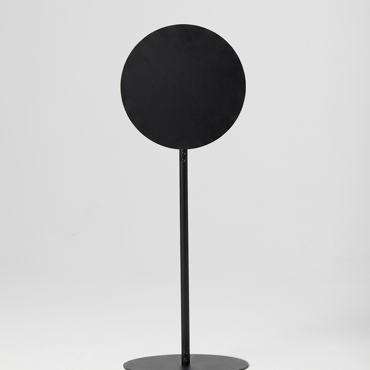 Round Standing Sign Black