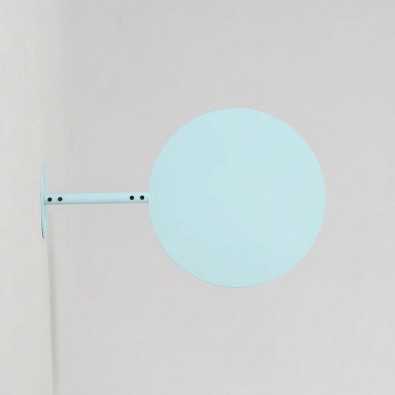 Round Hanging Sign Baby Blue
