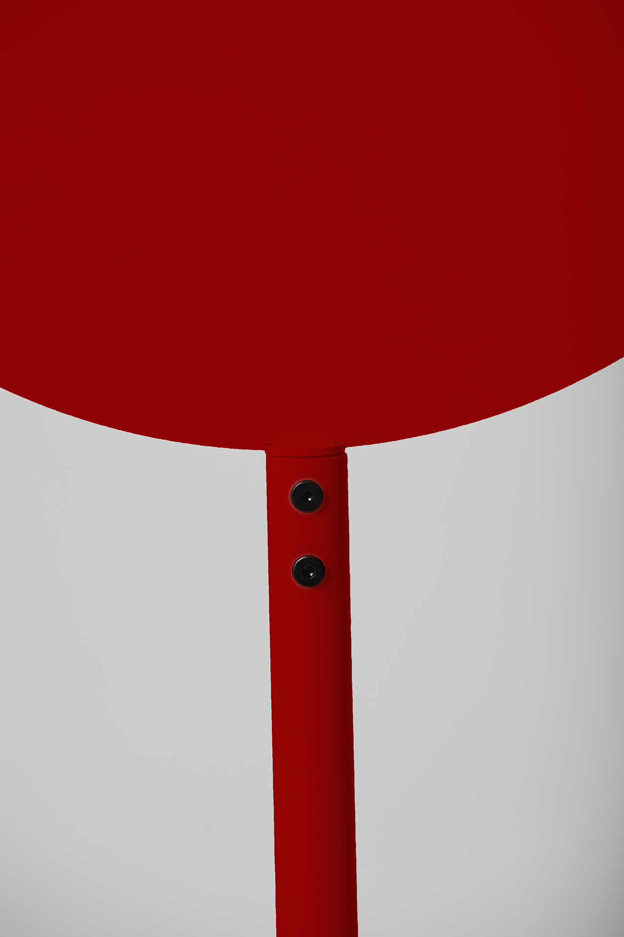 Round Standing Sign Deep Red